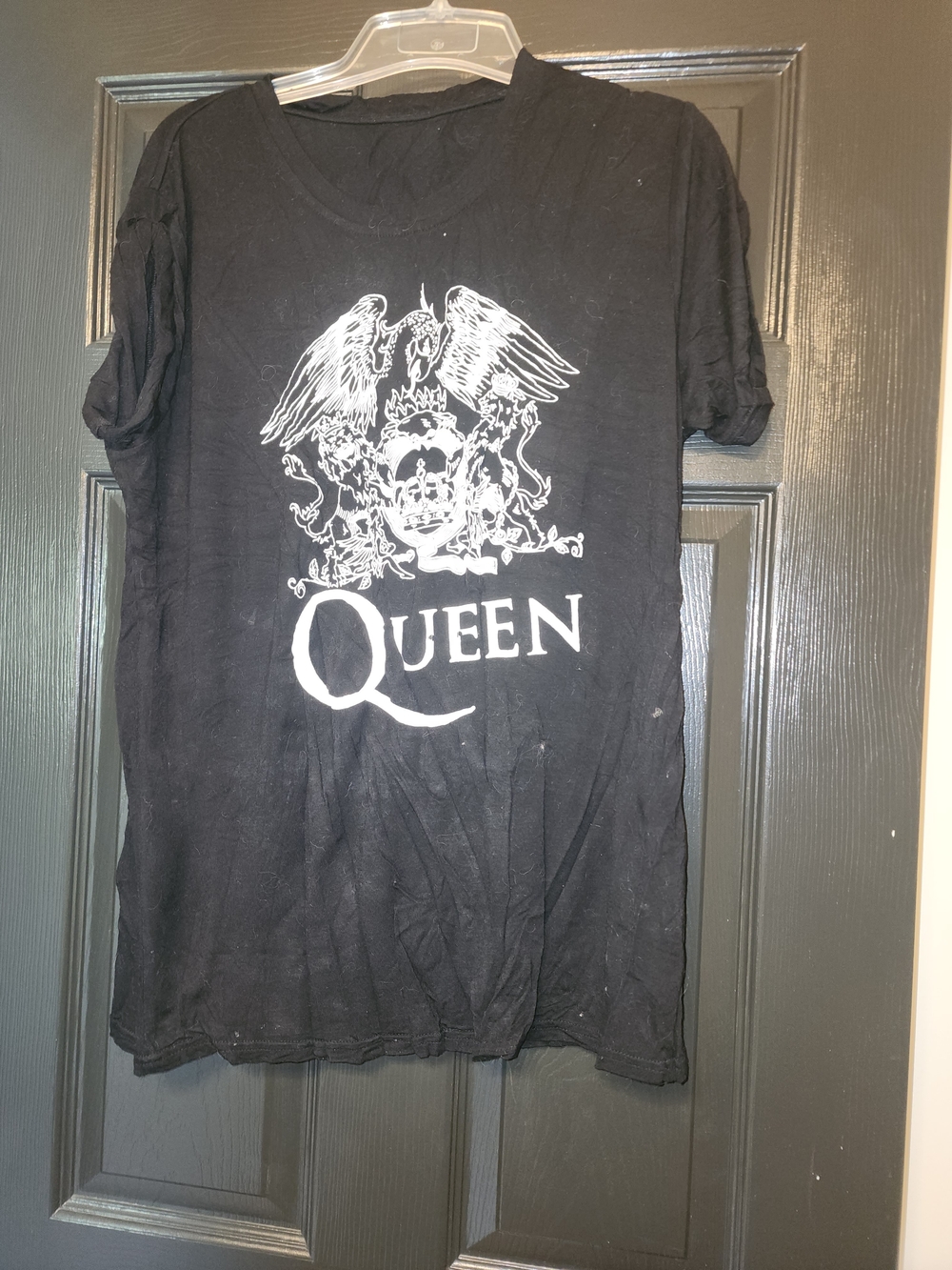 Desigual Black Graphic Queen Crest Tee